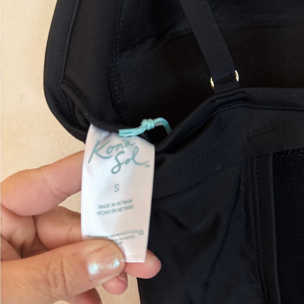 Kona Sol Black One Piece Swimsuit - Picture 8 of 8
